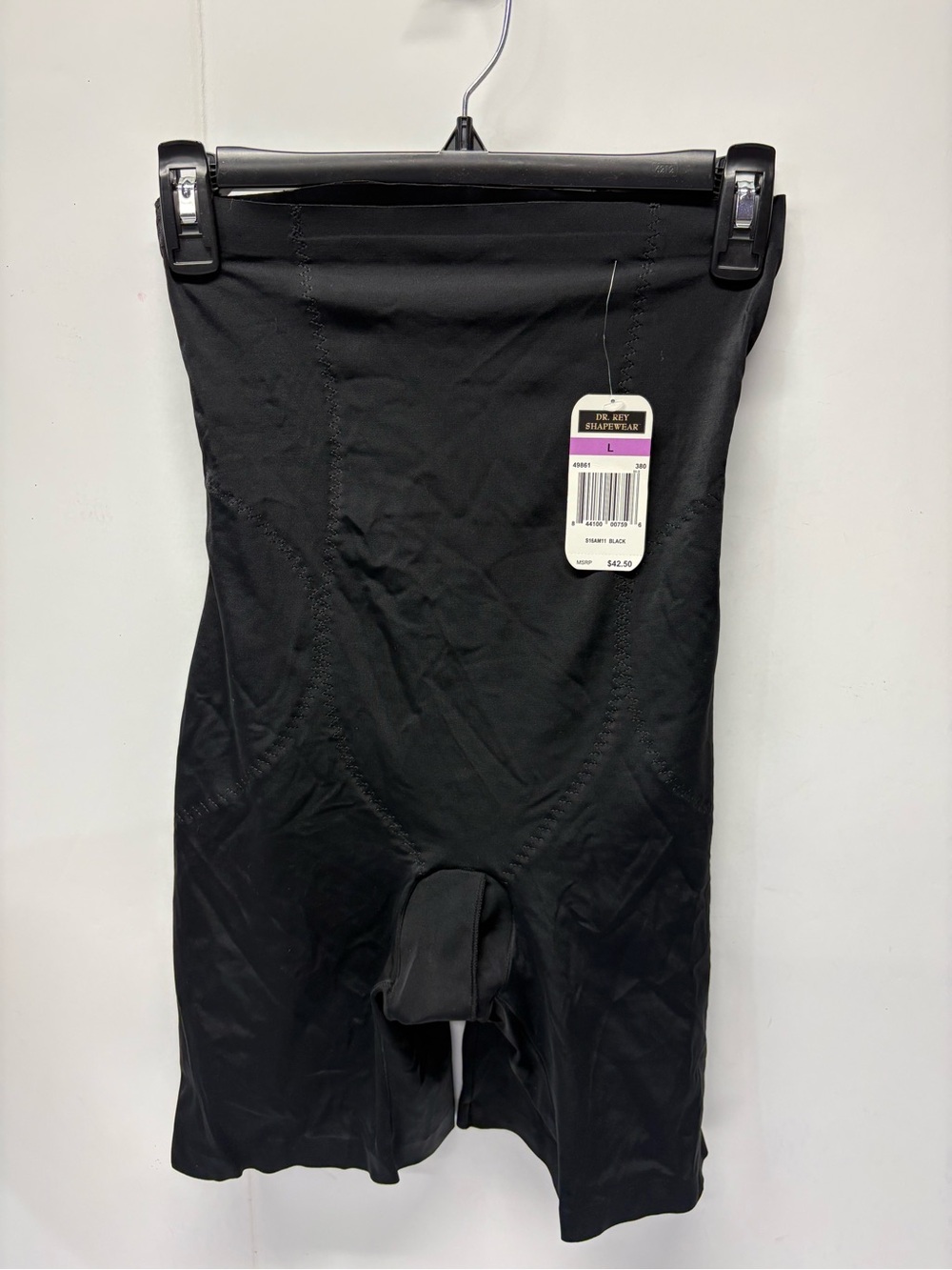 Dr. Rey Womens Size L Shapewear High Waist Shaper Shorts Black